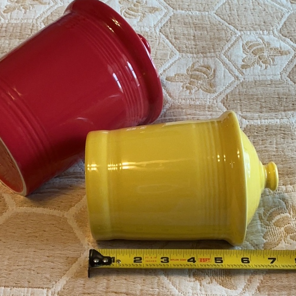 FIESTA WARE CANISTERS W LIDS - Picture 4 of 4